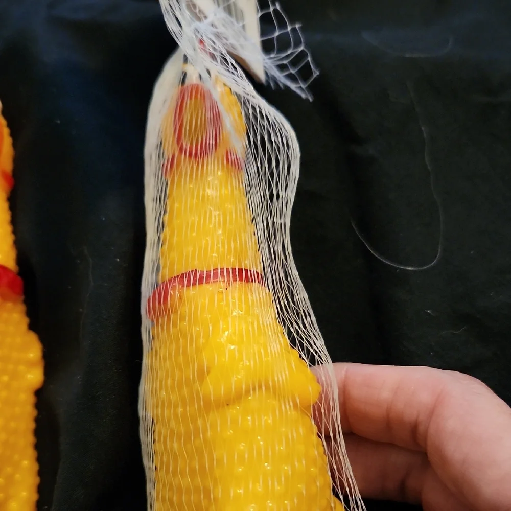 Yellow Rubber Chicken Squeaky Toy